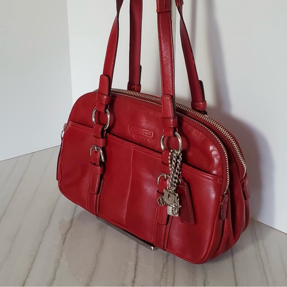 Coach Handbags - Coach Bonnie Soho Red Shoulder Bag No 12695
